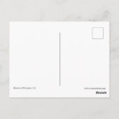 木不気味の中のカラス ポストカード (裏面)