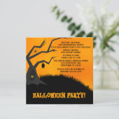 木不気味の子のハローウィンパーティ 招待状 (スタンド正面)