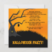 木不気味の子のハローウィンパーティ 招待状 (正面)