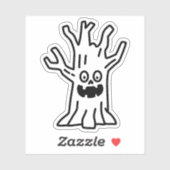 木不気味の葉 シール (シート)