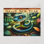 木中国のヘビ年2025 HPostC シーズンポストカード (正面)