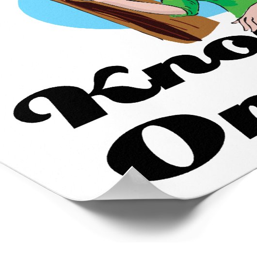 木信じを叩く ポスター (角)