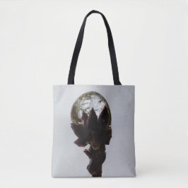 木凍ってい枝写真の雨滴 トートバッグ