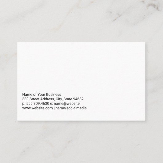 木切りを測る大工 |建築 名刺 (裏面)