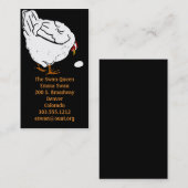 木切りビクトリアンチキン&エッグ 名刺 (正面/裏面)