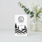 木切り名刺 名刺 (スタンド正面)