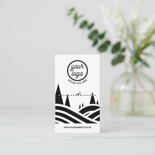 木切り名刺 名刺 (スタンド正面)