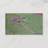 木切り株を覆う造園のアイディア 名刺 (裏面)