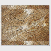 木切り株 ラッピングペーパー (フラット)