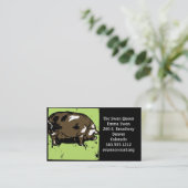 木切り豚ビクトリアンまたは豚の名刺 名刺 (スタンド正面)