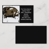 木切り豚ビクトリアンまたは豚の名刺 名刺 (正面/裏面)