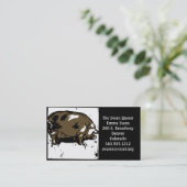 木切り豚ビクトリアンまたは豚の名刺 名刺 (スタンド正面)