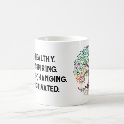 木前向きのマグ コーヒーマグカップ (中央)