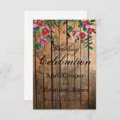 木動揺しての水彩バラ結婚 セーブザデート (正面/裏面)