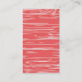 木及びシカの名刺素朴な| 名刺 (裏面)