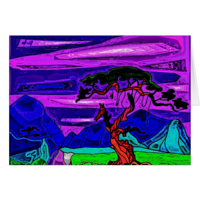 木及び山2 (正面横)