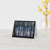 木及び日曜日の輝き カード (黄色い花)