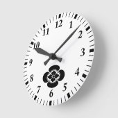 木古 ラウンド壁時計 (傾斜)