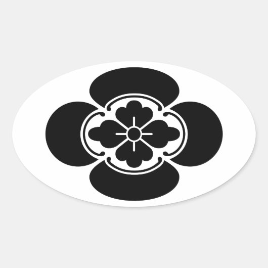 木古 楕円形シール (正面)