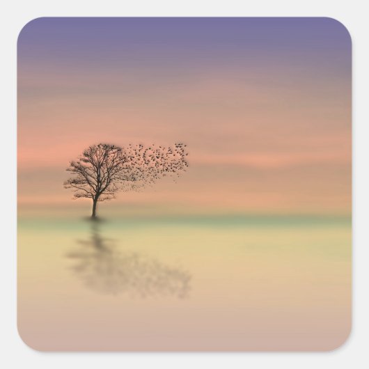 木吹が風に スクエアシール (正面)