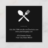 木器素朴バーベキューグリルのマスター スクエア名刺 (裏面)