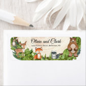 木地動物の木は緑を切る ラベル (インサイチュ)