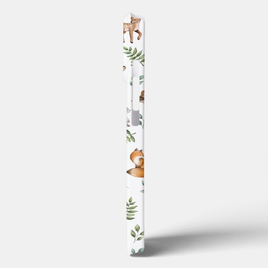 木地動物葉樹林パターンモノグラム Case-Mate iPhoneケース (裏面 / 左)