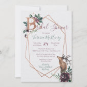 木地素朴幾何学水彩 招待状 (正面)