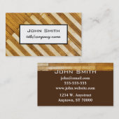 木型デザインカスタム名刺テンプレート 名刺 (正面/裏面)