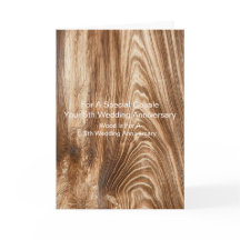 木型パーソナライズされた五周年結婚記念