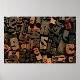 木型活版写真 ポスター