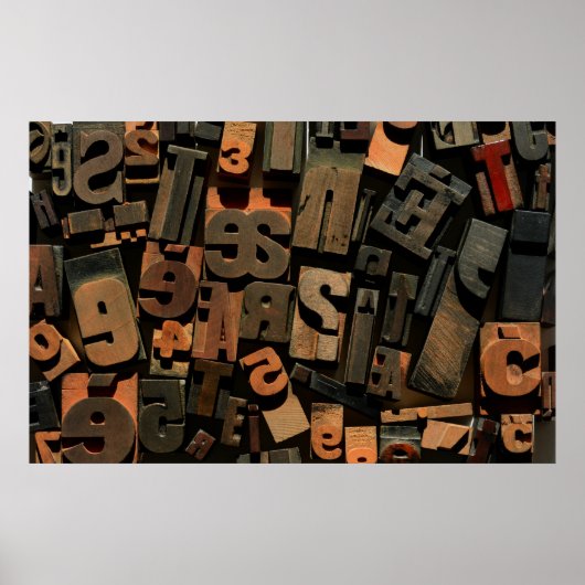 木型活版写真 ポスター (正面)