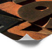 木型活版写真 ポスター (角)