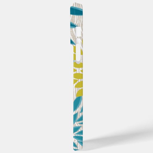 木型菊のフローラ パーソナライズされた Case-Mate iPhoneケース (裏面 / 左)