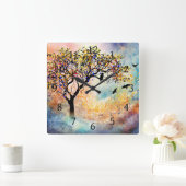 木威厳のあるの風景480 スクエア壁時計 (ホーム)