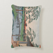 木峯寺ヴィンテージ浮世絵日本の画 アクセントクッション (裏面(縦))