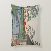 木峯寺ヴィンテージ浮世絵日本の画 アクセントクッション (正面(垂直))