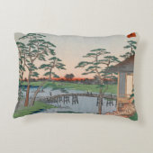 木峯寺ヴィンテージ浮世絵日本の画 アクセントクッション (裏面)