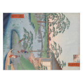 木峯寺ヴィンテージ浮世絵日本の画 テーブルクロス (正面(横))