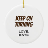 木工おもしろいターナー大工のギフト便利 セラミックオーナメント (裏面)