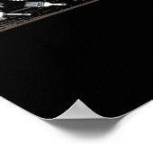 木工おもしろいパパ父大工 ポスター (角)