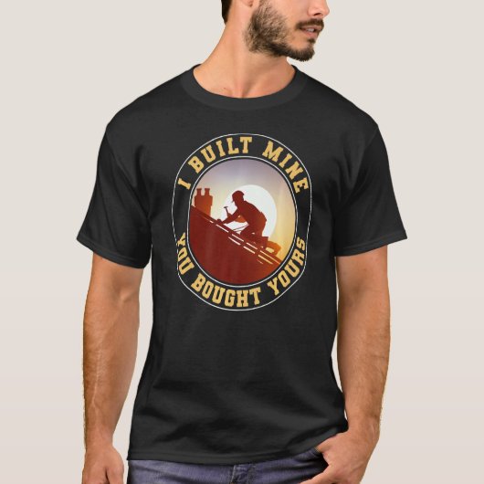 木工おもしろい大工お前の枝を造った Tシャツ (正面)