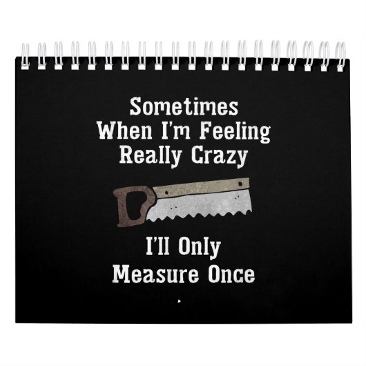 木工おもしろい大工の贈り物 カレンダー (カバー)