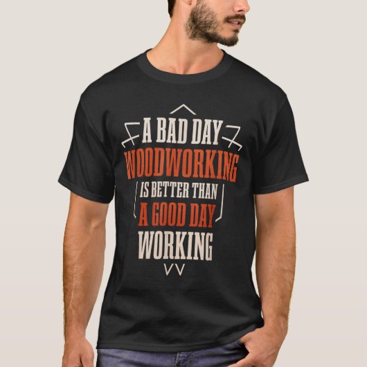 木工おもしろい用木工品 Tシャツ (正面)
