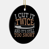 木工おもしろい職人が二度切った セラミックオーナメント (右)