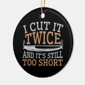 木工おもしろい職人が二度切った セラミックオーナメント (左)