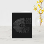 木工おやじ 採寸 切断 罵る DIY 父親 カード (黄色い花)