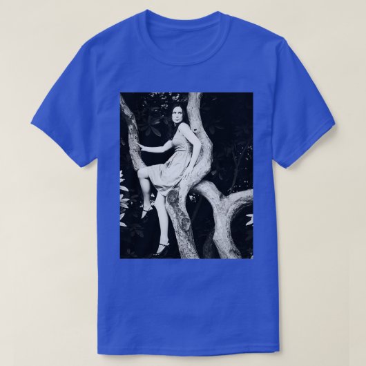 木工の美しい素晴らし女性は白黒 Tシャツ (デザイン正面)