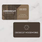 木工の 名刺 (正面/裏面)