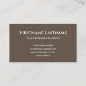 木工エレガント専門家の木床質感 名刺 (裏面)